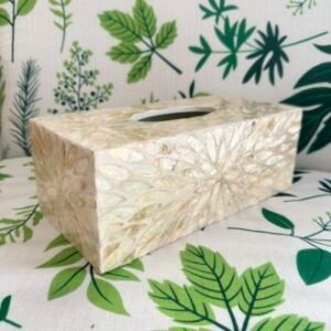 Mother of Pearl Tissue Box